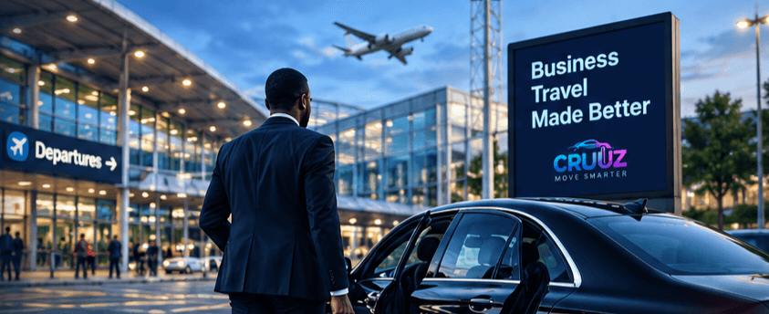 CRUUZ Business executive transportation at an airport